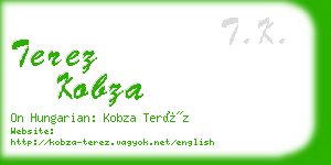 terez kobza business card